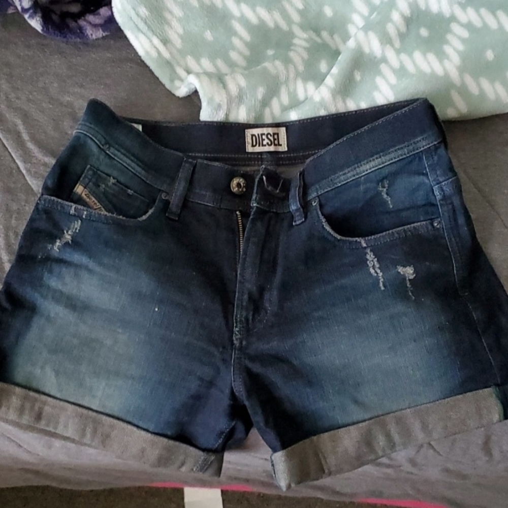 Diesel navy blue shorts